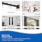 Kenney Mfg Twist & Fit No Tools Katrina Decorative Tension Shower Curtain Rod, 42-72in, Black KN911C/5HUS - alternate 8